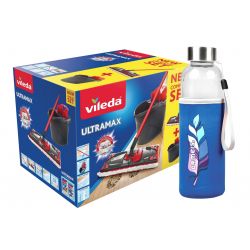 Vileda Zestaw UltraMax BOX - mop płaski + wiadro + butelka w prezencie